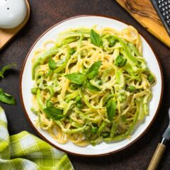 Paste formaggi e zuchini